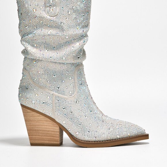 COWGIRL WESTERN BOOTIE WITH STONES - Picture 4 of 6